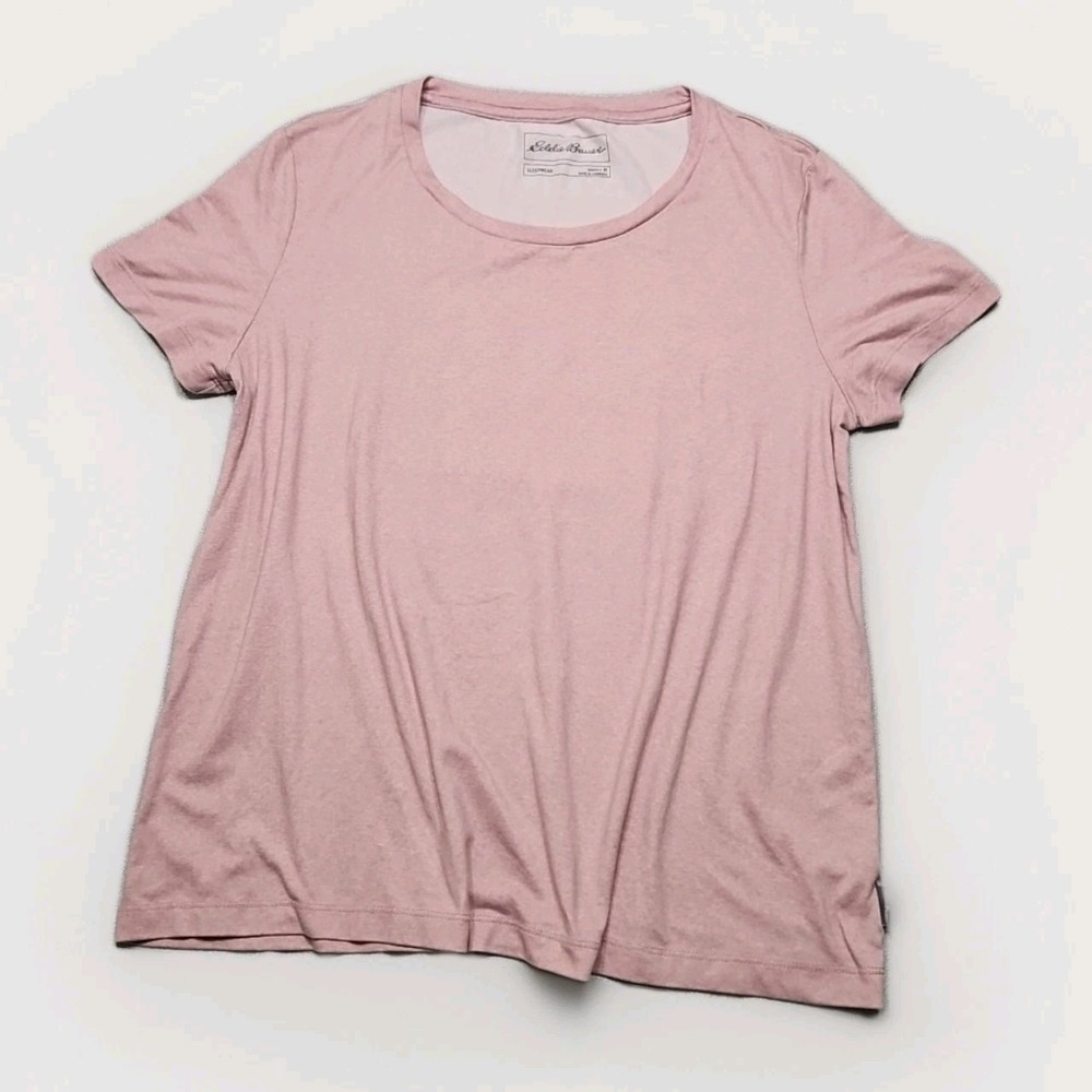 Eddie Bauer Sleepwear Womens M Shirt Heather Pink Super Soft Comfy Sleep Shirt